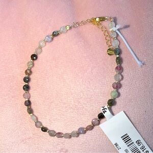 Elegant Multicolor Beaded Necklace. Adjustable! NWT!